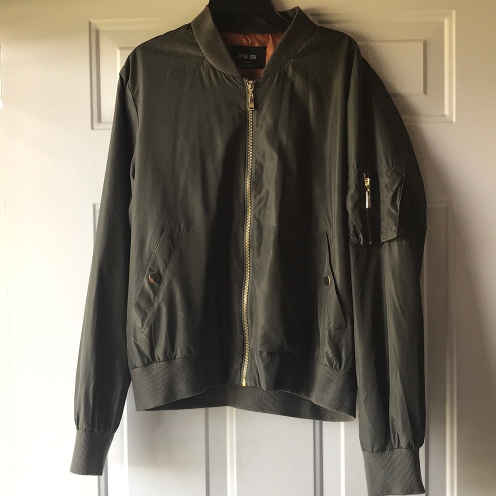 Dark Green Bomber Jacket!